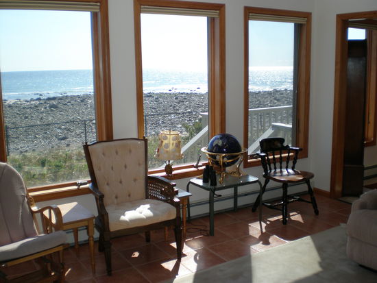 Blick aus dem Wohnzimmer