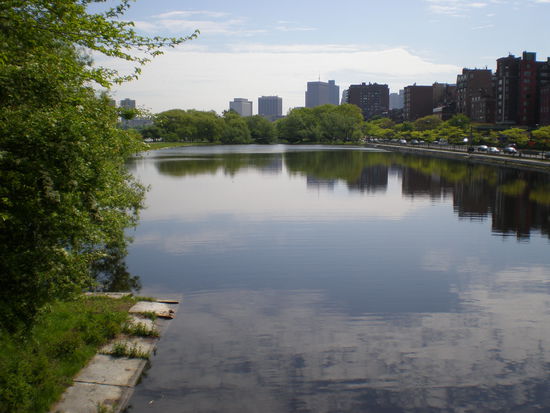 Park am Charles River schon in der naehe von Downtown!