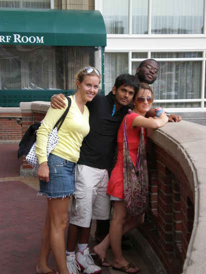 Unser Truppe am Harbour Hotel