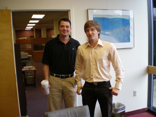 Der Quality Director im Bereich Contract Logistics fuer die USA und ich