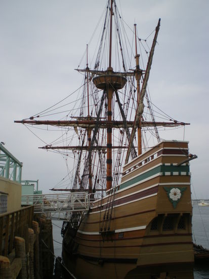 Die Mayflower. Das Schiff auf dem sich die Boton tea Party ereignete und damit den Unabhaengigkeitskrieg ausloeste.