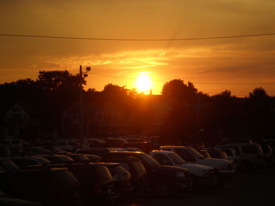 Sonnenuntergang aus dem restaurant fotografiert