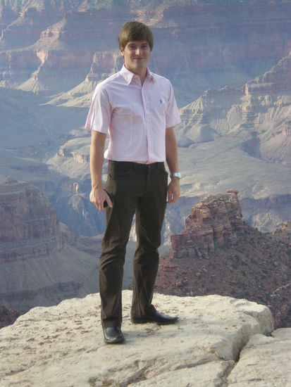 Ich vor der kleinen Schlucht 