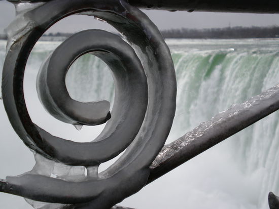 Alles war in Eis gehuellt!