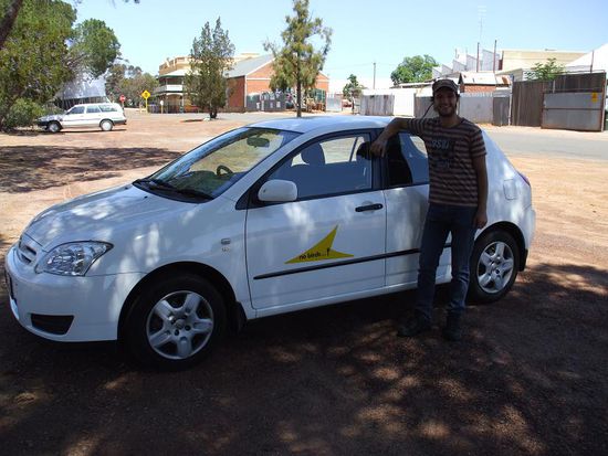 Dominik und "sein" Toyota Corolla