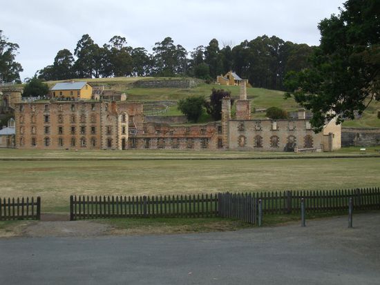 das Hauptgebaeude in Port Arthur