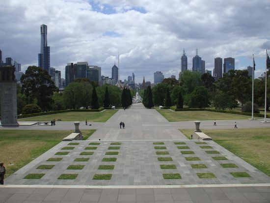 Blick auf Melbourne