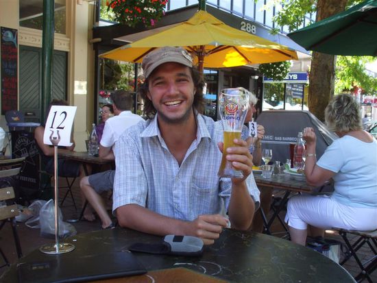 Ja mei, der Dominik und sei Erdinger 