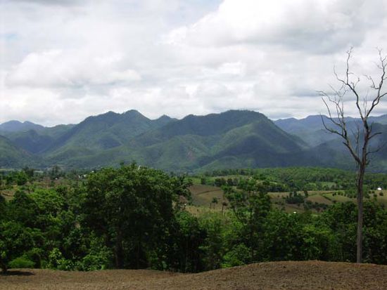 Typische Landschaft in Nordthailand