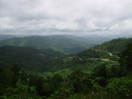 Auf der Strasse zwischen Mae Hong Son und Pai