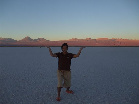 Dominik beim Stemmen der Anden