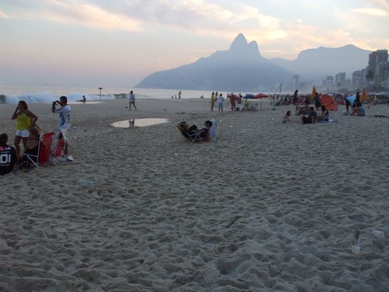 Abendstimmung am Strand von Ipanema