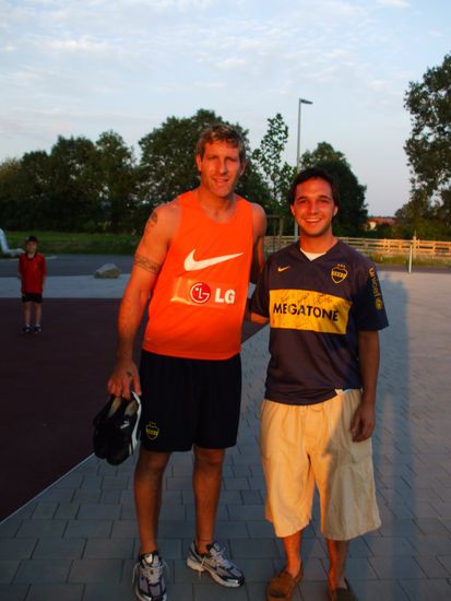 Mein Foto mit Martín Palermo