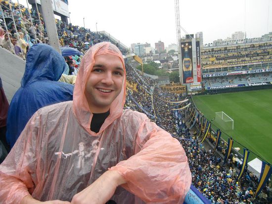 im Regenponcho!!!
