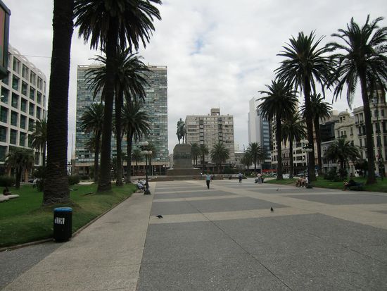 der Hauptplatz in Montevideo
