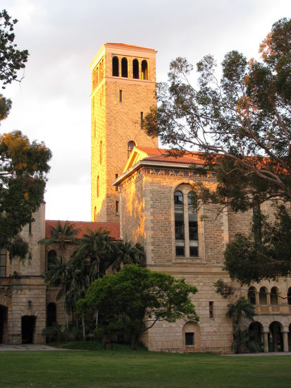 Auf dem Campus der UWA