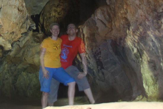 in der Schneckenhöhle, vom Fieber noch etwas durchsichtig 
(Fotoeffekt: Langzeitbelichtung mit Blitz)