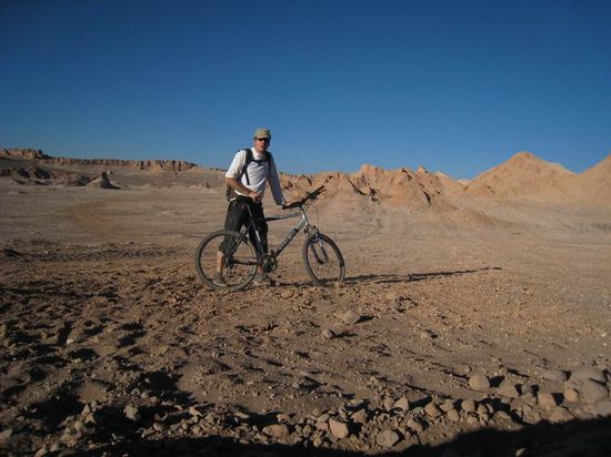 Biken auf dem Mond... Valle de la Luna..