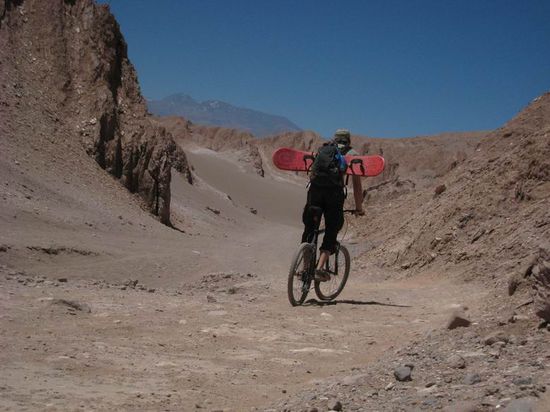 Und mit dem Bike wieder zurück ins Dorf