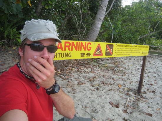 Dann gibt es heute Krokodilsfleisch auf dem BBQ!!!