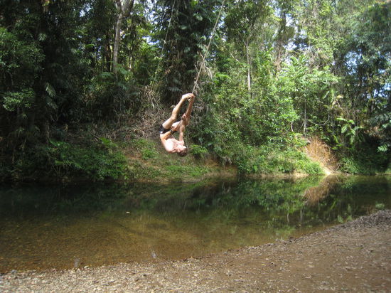 Der Swing über den Krokodilen