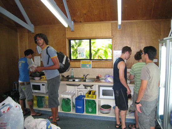 Die Küche... sorry Frühstücksraum für 500 Leute...