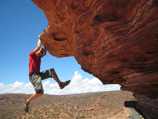 noch kurz ein paar Klimmzüge zum Aufwärmen