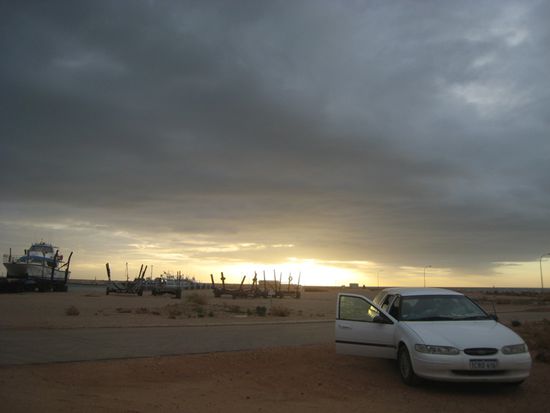 Die Fischer hat´s nicht interessiert, dass wir hier geschlafen haben