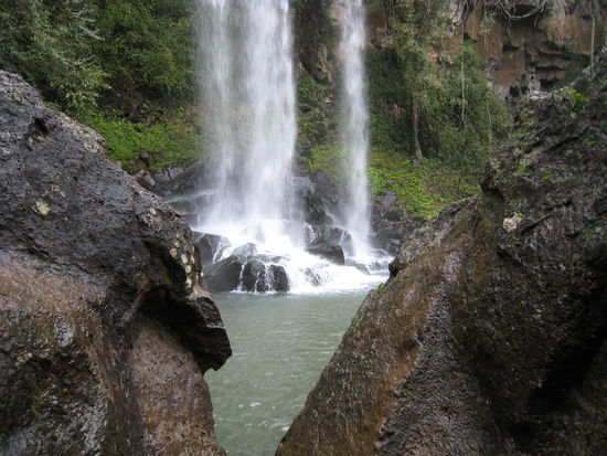 Und die Lagune von unten, wenn es da jetzt um einiges wärmer wäre... schwupps!