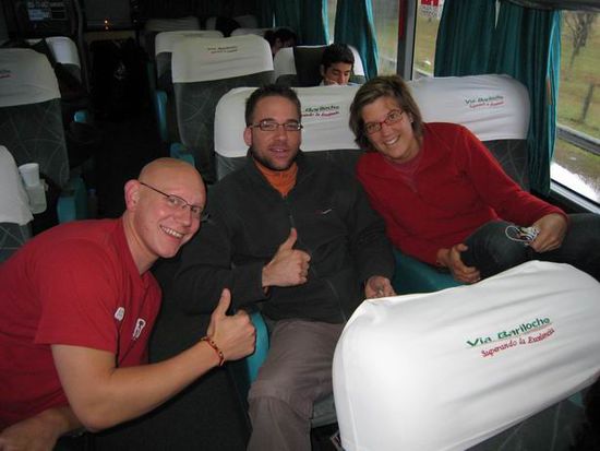 zurück nach Buenos Aires im gemütlichen CAMA Bus