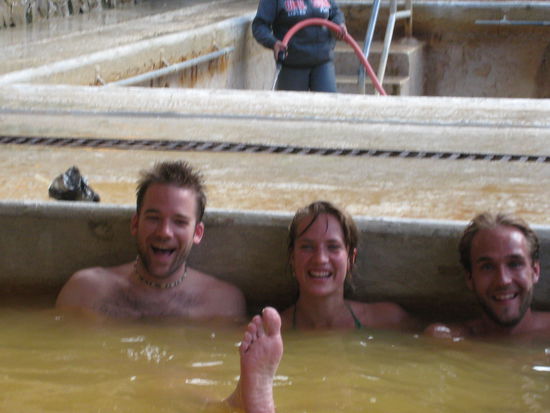 Das wohl verdiente Bad.