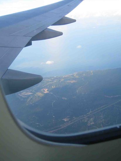 Ueber Sydney - bald geschafft.