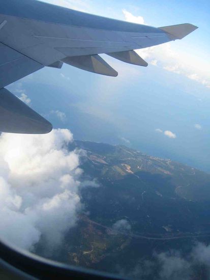 Ueber Sydney, Landeanflug.
Ankunft gegen 6 Uhr morgens am Dienstag, 24.4.