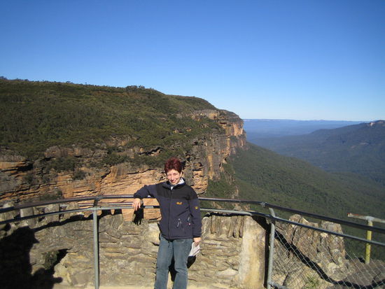 Doreen am Ausgangspunkt für die Wanderung am dritten Tag.