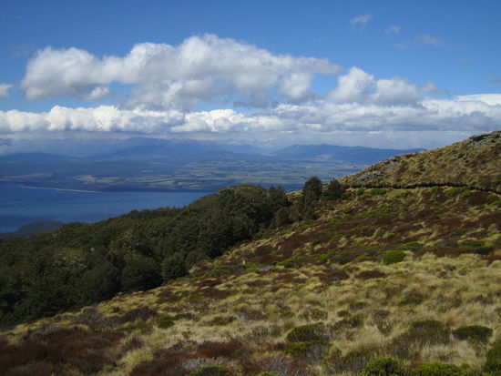 Ausblick auf dem Weg zur Luxmore Hut