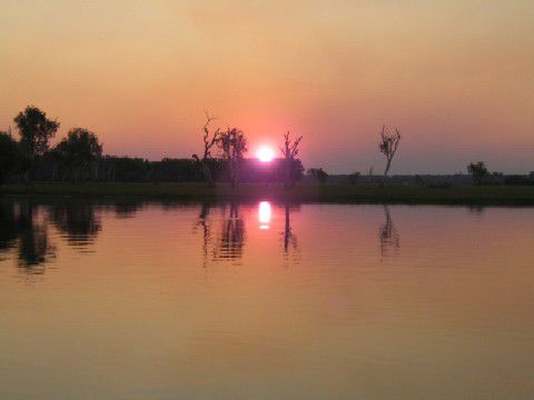 Sonnenuntergang am Yellow River