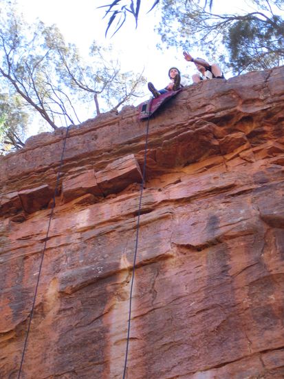 Abseiling - von oben wars mir ganz schön mulmig.