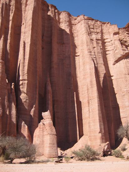 Diese Formation wird Kathedrale genannt und gleicht antiken Säulen einer Kirche.