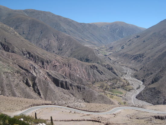 Blick von oben, hier bin ich gerade raufgekommen.