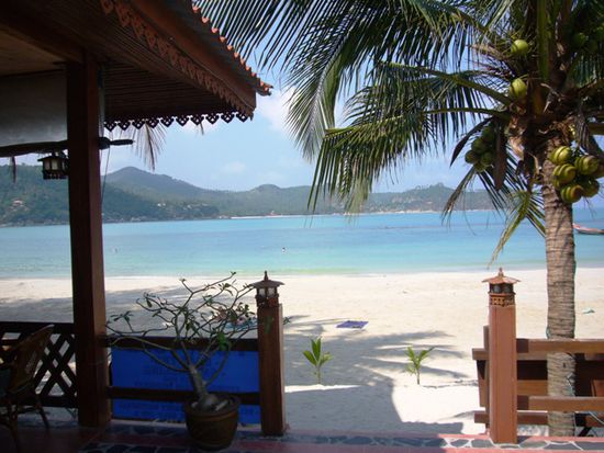 Der Ausblick unseres Bungalows