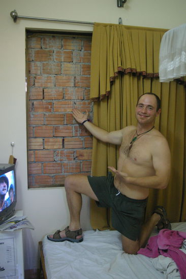 Unser Fenster mit der einzigartigen Aussicht.