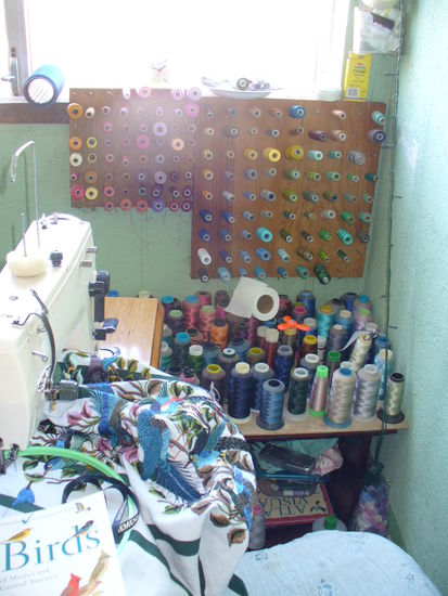 Der Arbeitsplatz von Andrés, dem Stiefvater