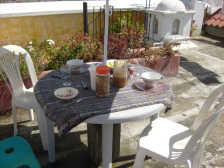 Frühstück auf der Terrasse