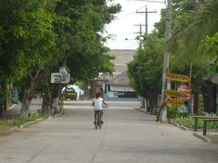 Die Hauptstrasse von Monterico