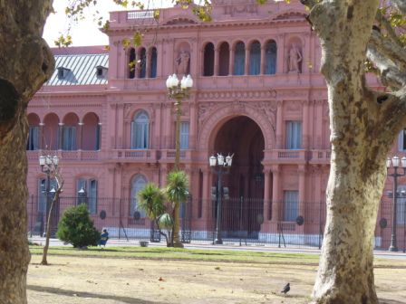 Die Casa Rosada, das Regierungsgebäude