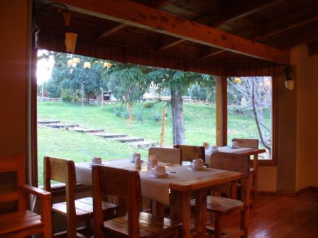 Der Frühstücksraum des Hotels in Bariloche