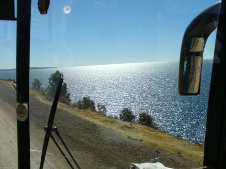 Blick aus dem Bus