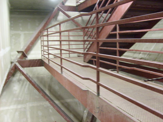 auf der Feuerleiter bis ganz nach oben