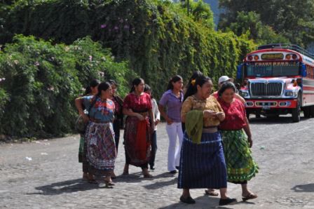 Strassenszene in Antigua