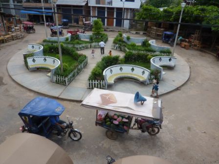 Der Blick aus dem Hotel 'Sol de Pucallpa'